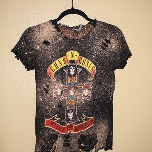 Guns N Roses distressed tee
